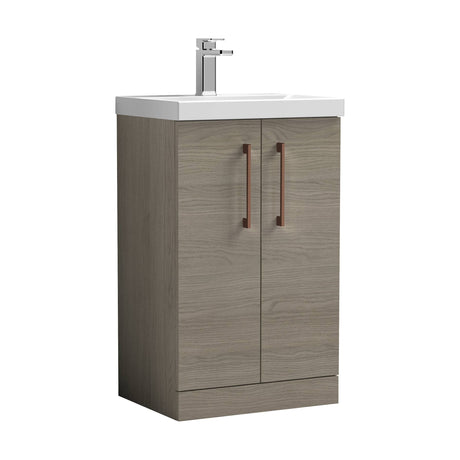 [BALARN2501AH019] Bramshall Floor Standing 2-Door Vanity & Mid-Edge Basin – Choice of Colour and Handle Finish - Cutout