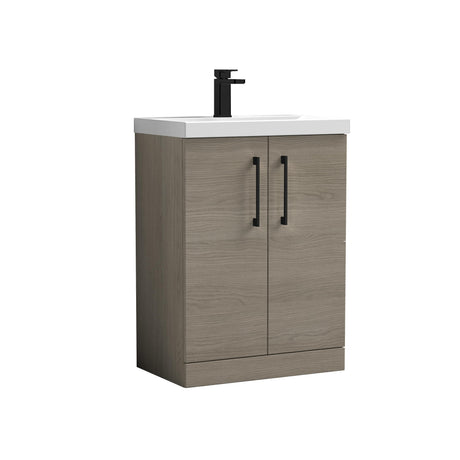 Bramshall Floor Standing 2-Door Vanity & Mid-Edge Basin – Choice of Colour and Handle Finish