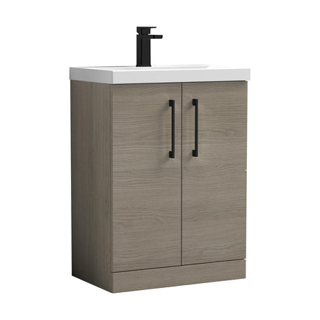 [BALARN2503AH018] Bramshall Floor Standing 2-Door Vanity & Mid-Edge Basin – Choice of Colour and Handle Finish - Cutout