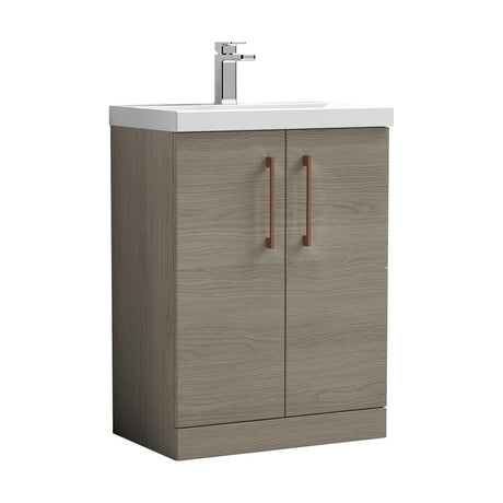 [BALARN2503AH019] Bramshall Floor Standing 2-Door Vanity & Mid-Edge Basin – Choice of Colour and Handle Finish - Cutout