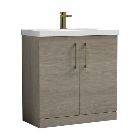 [BALARN2505AH017] Bramshall Floor Standing 2-Door Vanity & Mid-Edge Basin – Choice of Colour and Handle Finish - Cutout