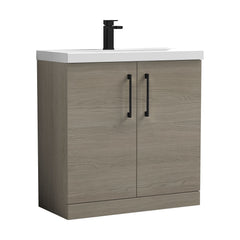 [BALARN2505AH018] Bramshall Floor Standing 2-Door Vanity & Mid-Edge Basin – Choice of Colour and Handle Finish - Cutout