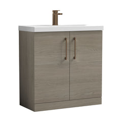 [BALARN2505AH1516] Bramshall Floor Standing 2-Door Vanity & Mid-Edge Basin – Choice of Colour and Handle Finish - Cutout