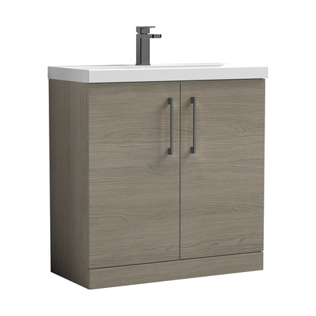 [BALARN2505AH716] Bramshall Floor Standing 2-Door Vanity & Mid-Edge Basin – Choice of Colour and Handle Finish - Cutout