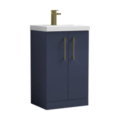 [BALARN2901AH017] Bramshall Floor Standing 2-Door Vanity & Mid-Edge Basin – Choice of Colour and Handle Finish - Cutout