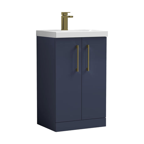 [BALARN2901AH017] Bramshall Floor Standing 2-Door Vanity & Mid-Edge Basin – Choice of Colour and Handle Finish - Cutout