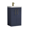 [BALARN2901AH017] Bramshall Floor Standing 2-Door Vanity & Mid-Edge Basin – Choice of Colour and Handle Finish - Cutout