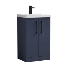 [BALARN2901AH018] Bramshall Floor Standing 2-Door Vanity & Mid-Edge Basin – Choice of Colour and Handle Finish - Cutout