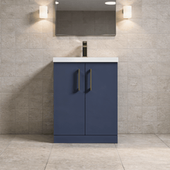 [BALARN2903AH017] Bramshall Floor Standing 2 Door Vanity Basin Unit with Mid-Edge Basin, 600mm, Choice of Colour and Handle Finish - Lifestyle 1