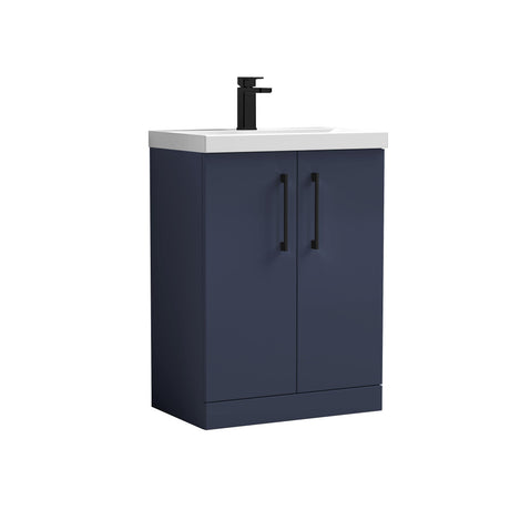 Bramshall Floor Standing 2-Door Vanity & Mid-Edge Basin – Choice of Colour and Handle Finish