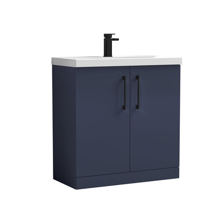Bramshall Floor Standing 2-Door Vanity & Mid-Edge Basin – Choice of Colour and Handle Finish