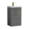 [BALARN501AH017] Bramshall Floor Standing 2-Door Vanity & Mid-Edge Basin – Choice of Colour and Handle Finish - Cutout