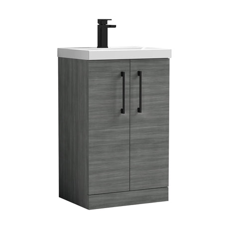 [BALARN501AH018] Bramshall Floor Standing 2-Door Vanity & Mid-Edge Basin – Choice of Colour and Handle Finish - Cutout