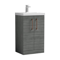 [BALARN501AH019] Bramshall Floor Standing 2-Door Vanity & Mid-Edge Basin – Choice of Colour and Handle Finish - Cutout
