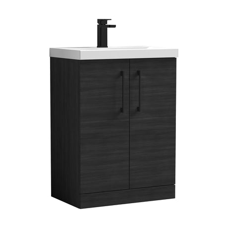 [BALARN603AH018] Bramshall Floor Standing 2-Door Vanity & Mid-Edge Basin – Choice of Colour and Handle Finish - Cutout