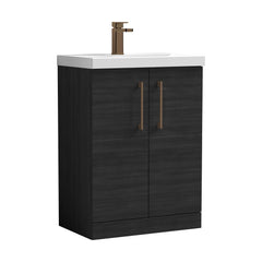 [BALARN603AH1516] Bramshall Floor Standing 2-Door Vanity & Mid-Edge Basin – Choice of Colour and Handle Finish - Cutout
