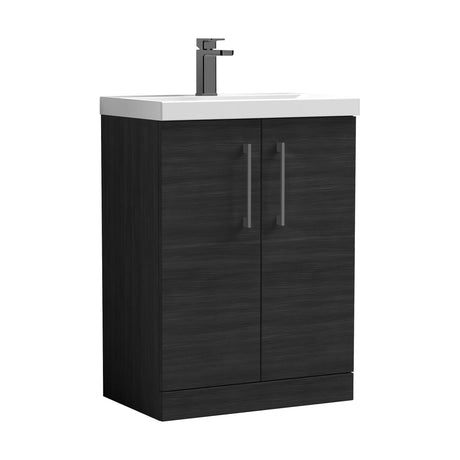 [BALARN603AH716] Bramshall Floor Standing 2-Door Vanity & Mid-Edge Basin – Choice of Colour and Handle Finish - Cutout