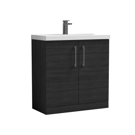Bramshall Floor Standing 2-Door Vanity & Mid-Edge Basin – Choice of Colour and Handle Finish