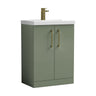 [BALARN803AH017] Bramshall Floor Standing 2-Door Vanity & Mid-Edge Basin – Choice of Colour and Handle Finish - Cutout