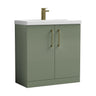[BALARN805AH017] Bramshall Floor Standing 2-Door Vanity & Mid-Edge Basin – Choice of Colour and Handle Finish - Cutout