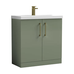 [BALARN805AH017] Bramshall Floor Standing 2-Door Vanity & Mid-Edge Basin – Choice of Colour and Handle Finish - Cutout