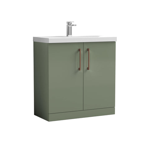 Bramshall Floor Standing 2-Door Vanity & Mid-Edge Basin – Choice of Colour and Handle Finish