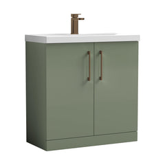 [BALARN805AH1516] Bramshall Floor Standing 2-Door Vanity & Mid-Edge Basin – Choice of Colour and Handle Finish - Cutout