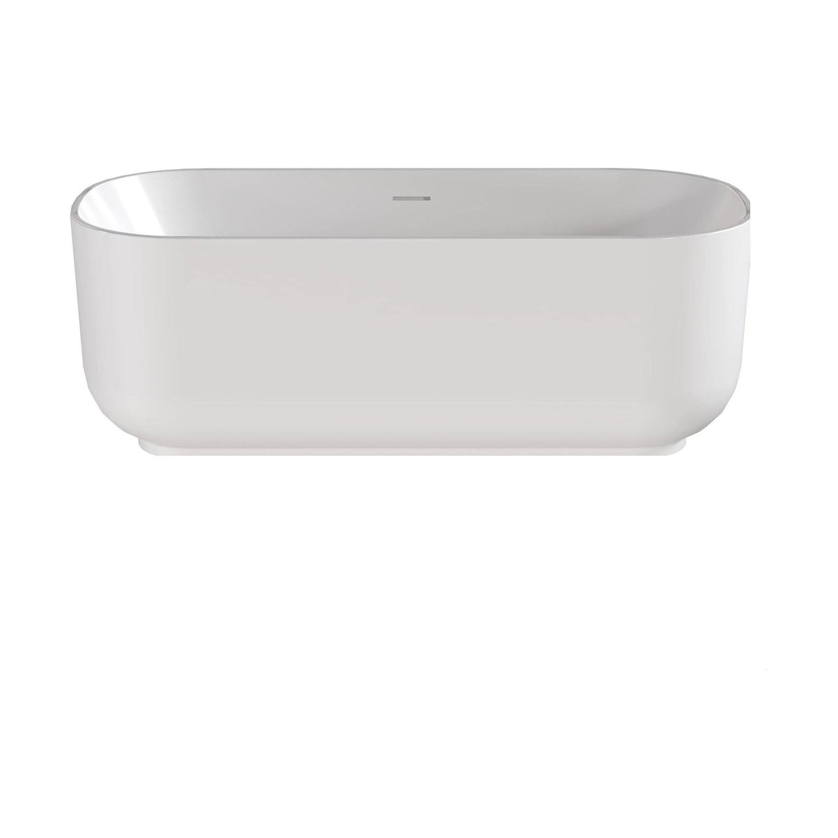 [BALNFB112] Balterley Soft Square Freestanding Bath - 1700 x 800 x 600 mm Double-Ended Acrylic Bath with Chrome Waste - Cutout