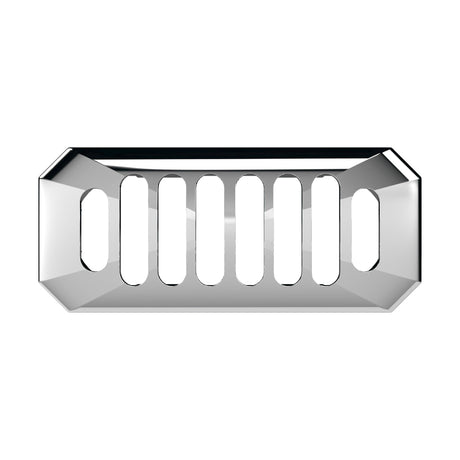 [BAOF01C] Ceramic Accessories Traditional Grill Overflow Cover - 26mm x 50mm - Chrome - Cutout