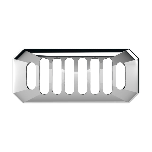 [BAOF01C] Ceramic Accessories Traditional Grill Overflow Cover - 26mm x 50mm - Chrome - Cutout