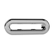 [BAOF01U] Ceramic Accessories Traditional Oval Overflow Cover - 50mm x 26mm - Chrome - Cutout