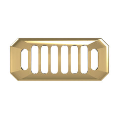 [BAOF03C] Ceramic Accessories Traditional Grill Overflow Cover - 26mm x 50mm - Brushed Brass - Cutout