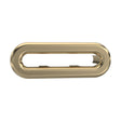 [BAOF03U] Ceramic Accessories Traditional Oval Overflow Cover - 50mm x 26mm - Brushed Brass - Cutout