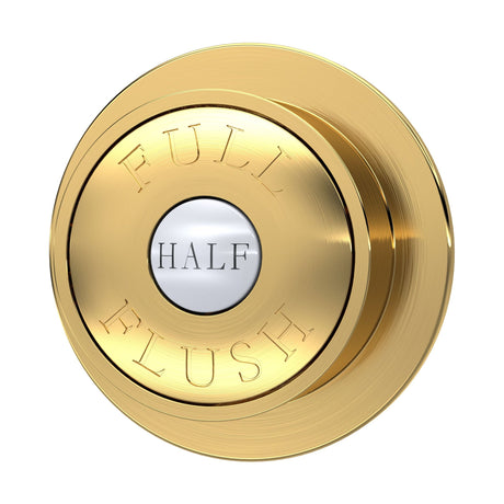 Traditional Dual Flush Push Button - 72mm - Brushed Brass