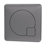 [BAPBM07] Square Dual Flush Push Button, Choice of Colour - Cutout