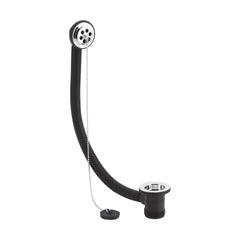 [BASB309] Balterley Bath Waste with Overflow & Poly Plug Chain, Fits Baths up to 5mm, Durable Design, 70mm x 76mm - Chrome - Cutout