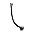 [BASB321] Bath Push Button Waste with Round Overflow for Baths up to 3mm Thick - Chrome - Cutout