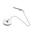 [BASB343] Balterley Basin Plug and Chain, Universal Fit for Standard Basins - Polished Chrome - Cutout