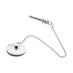 [BASB343] Balterley Basin Plug and Chain, Universal Fit for Standard Basins - Polished Chrome - Cutout