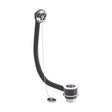 [BASB345] Balterley Bath Waste with Overflow, Brass Plug and Ball Chain, for Baths up to 5mm - Chrome - Cutout