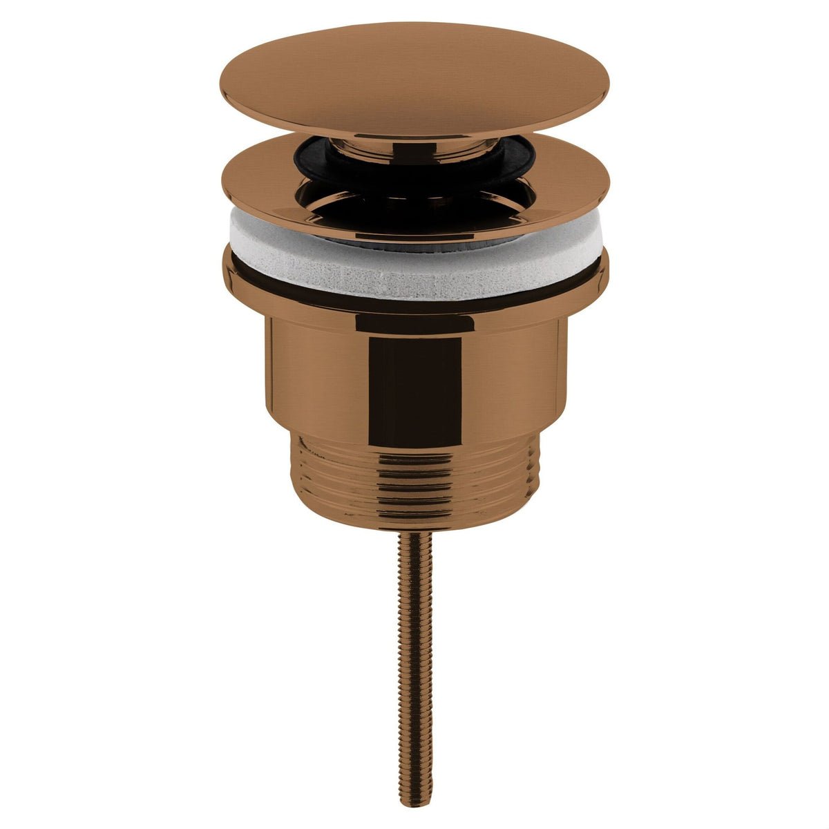 [BASW1510] Contemporary Universal Round Push Button Basin Waste, Slotted & Unslotted - Choice of Finish - Cutout