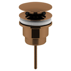 [BASW1510] Contemporary Universal Round Push Button Basin Waste, Slotted & Unslotted - Choice of Finish - Cutout