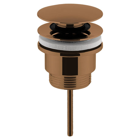 [BASW1510] Contemporary Universal Round Push Button Basin Waste, Slotted & Unslotted - Choice of Finish - Cutout