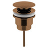 [BASW1510] Contemporary Universal Round Push Button Basin Waste, Slotted & Unslotted - Choice of Finish - Cutout
