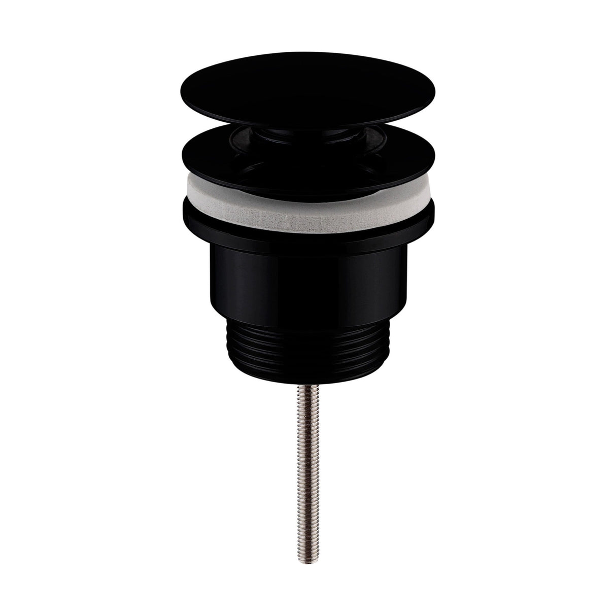 [BASW410] Contemporary Universal Round Push Button Basin Waste, Slotted & Unslotted - Choice of Finish - Cutout