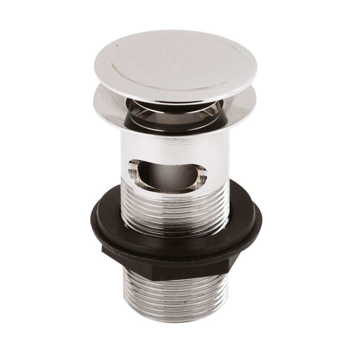 [BASWR07] Push Button Basin Waste Slotted, Choice of Finish - Cutout