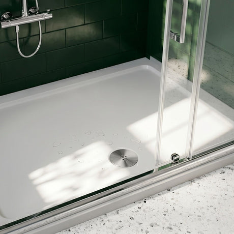 [BATW001] Contemporary Fast Flow Shower Tray Waste with Cover - Multiple Finishes (116x116x99mm) - Silo