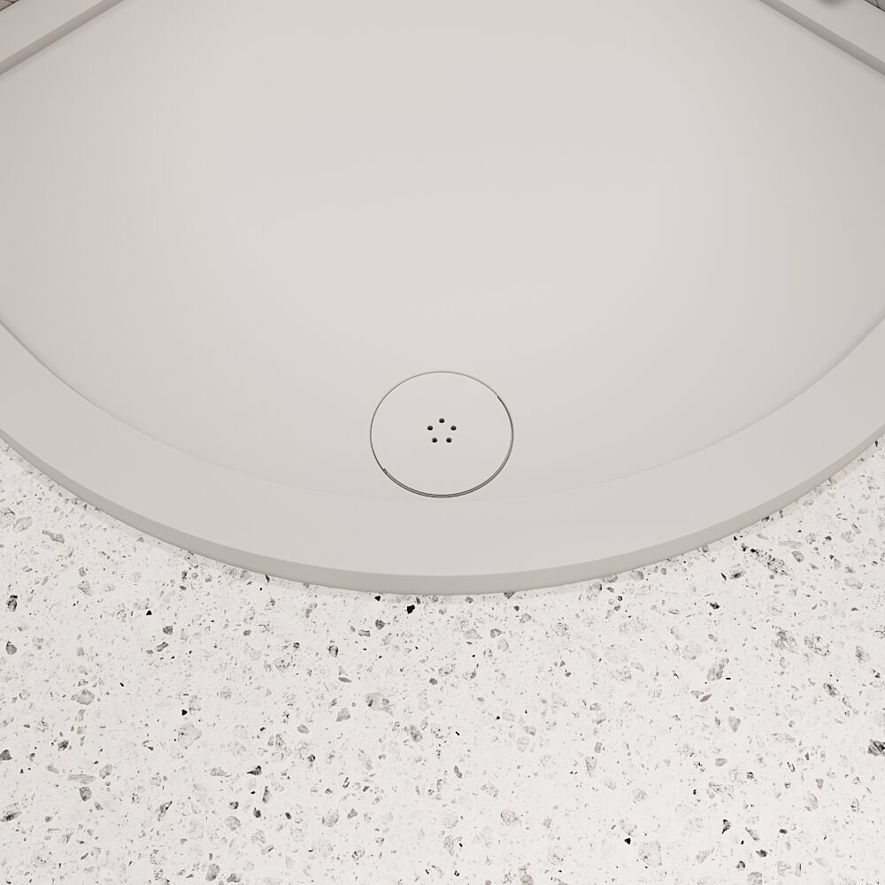 [BATW004] Contemporary Fast Flow Shower Tray Waste with Cover - Multiple Finishes (116x116x99mm) - Lifestyle 1