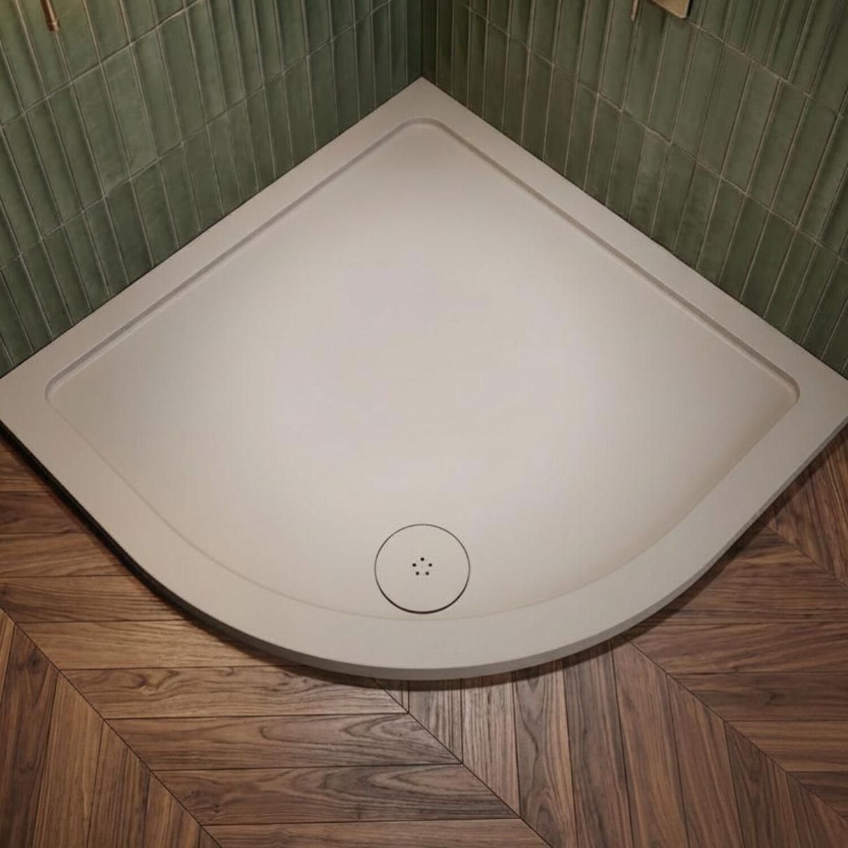 [BATW004] Contemporary Fast Flow Shower Tray Waste with Cover - Multiple Finishes (116x116x99mm) - Silo
