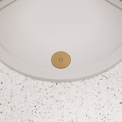 [BATW005] Contemporary Fast Flow Shower Tray Waste with Cover - Multiple Finishes (116x116x99mm) - Lifestyle 1